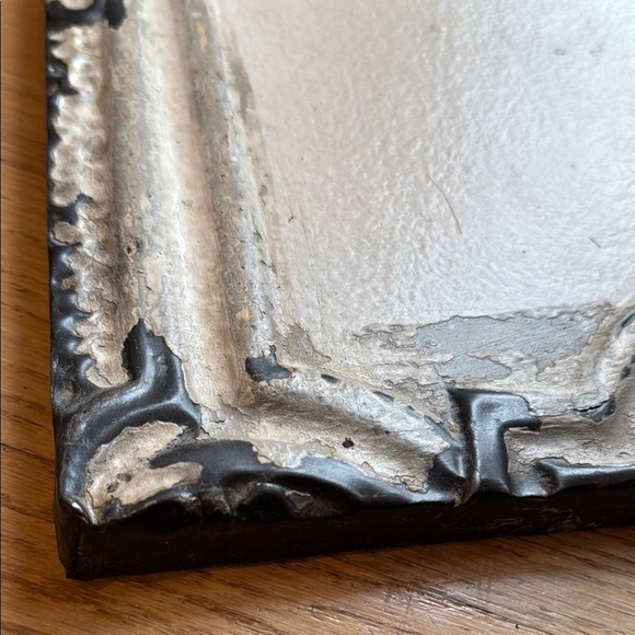Decorative Vintage Square Tin Tile with Ornate Design - Picture 3 of 8